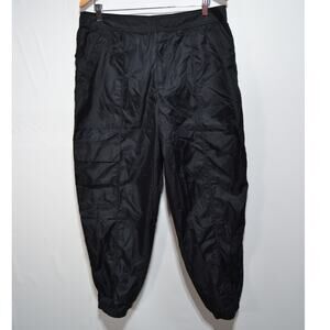 Fabletics Men's Cargo Joggers Nylon Black NWT Size XL Pants